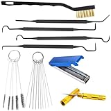 9Pcs Carburetor Cleaning Tool, Carb Jet Cleaning Kit Welding Tip Cleaner Torch Tip Cleaner with Stainless Steel Needles, Brushes & Hooks for Motorcycle ATV Chainsaw & Lawnmower