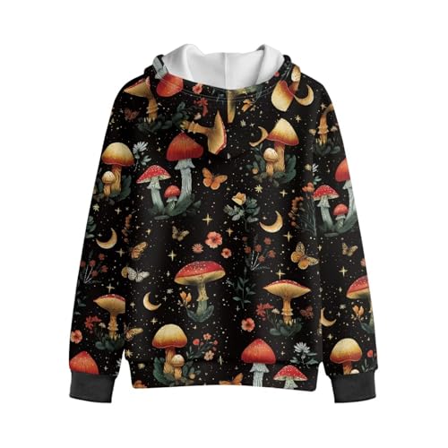 Suobstales Kids Fleece Hoodies Size 6-16 Zip Up Hooded Sweatshirt Long Sleeve Shirt Top Fall Jacket Activewear with Pockets2