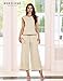 BeryLove Women's 2 Piece Lounge Set Fashion Travel Outfits Vacation Tracksuit Comfy Wide Leg Airport Loungewear 601 Apricot L