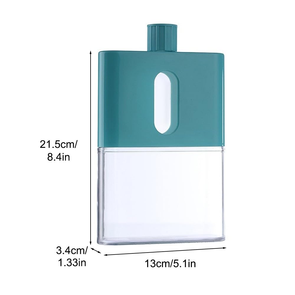 Camping Becher, Flache Wasserflasche, tragbare, auslaufsichere Wasserflasche, Reise-Outdoor-Zubehör for Outdoor-Sport, Camping, Fitnessstudio, Fitness