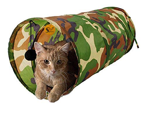 Sage Square 20" Big Sizes Portable Sleeping Bag Exercise Tunnel with Hanging Ball for pet Care for Cat/Kitten/Puppy/Dog (B07PBR6YLY) Amazon Price History, Amazon Price Tracker