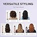 Wavytalk Steamline Pro Steam Straightener Brush and Multi Curl 5 in 1 Curling Wand Set