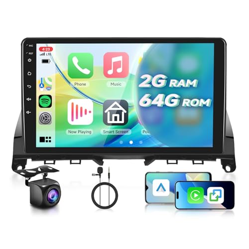 VECHTEL Dab+ Autoradio 2G+64G Android 15 pour Mercedes Benz C Classe W204 S204 2006-2011, 9 Pouces IPS HD 2.5D Écran Tactile avec Carplay Android Auto sans...