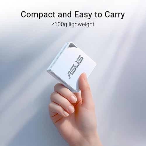 Image of ASUS RT-AX50 Go Dual-Band WiFi 6 Portable Travel Router, 1500 Mbps, 4G /5G Tethering, Public WiFi (WISP) Mode, VPNs, RV /Cruise /Mobile, USB-C Powered, Pocket Size, Easy Setup
