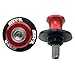 YIMOTO, 8MM M8 X 1.5 Motorcycle Swing arm Sliders Spools CNC Aluninum Swing Arm Stand Screws 2PCS for Suzuki GSX-R 600 GSX-R 750 GSX-R 1000 (Red)