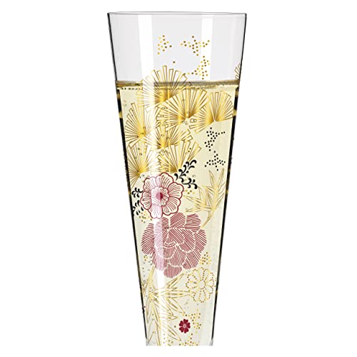 Copa de champán Ritzenhoff con oro auténtico y diseño alemán Goldnacht 4
