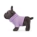 Jellycat French Bulldog Dog with Purple Sweater Stuffed Animal, 7.5 inches - Dogs & Puppies Plush Toy - Classic Children's Gift