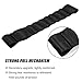 VOFONO 2 PCS Updated Heavy Duty Strong Adjustable Door Limiting Check Strap with Zipper Perfect for Jeep Wrangler Black Pack of 2