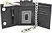 Chain Wallets for men Biker Chains Top-Grain Cow Leather Trifold Wallet With Chain RFID-Safe Snake Texture, Durable Wallet Leather Wallets Design In USA (J110-WC, Black)