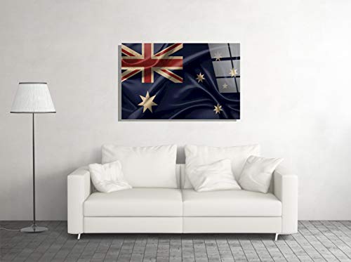 Genericc Australia Flag Patriotic Print Glass Wall Art Tempered Glass Luxury Gift #TOP1