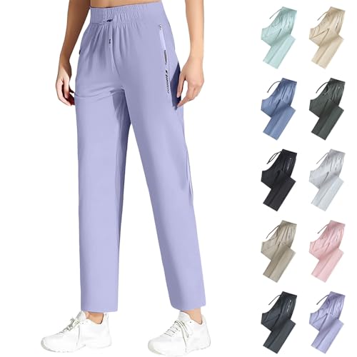 Image of New Sport Ice Silk Pants for Women Over 50,Travel Pants Women, | Casual Ice Silk Quick Drying Comfort