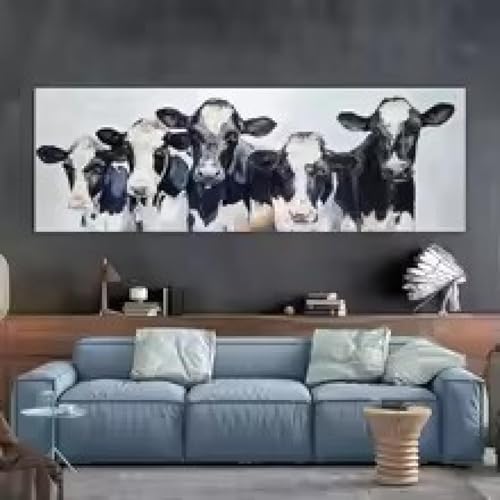 Peinture décorative animale pour habiller un grand mur vide de salon 60x180cm - 3