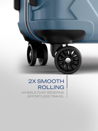 Image of Safari Voro Set of 3 Trolley Bag Hard Case Polypropylene, 8 Spinner Wheels, 360 Degree Wheeling Carry on Luggage, Travel Bag, Suitcase for Travel, Trolley Bags for Travel, Ink Blue