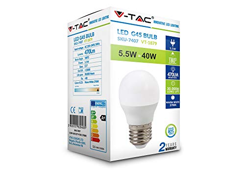 V-Tac Lampadina Led 5.5 W, Bianco
