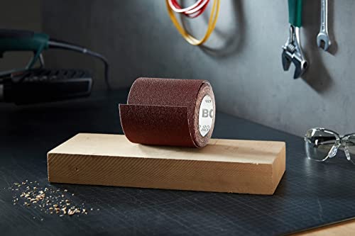 Bosch Professional 1x Schleifrolle C410 Standard for Wood and Paint (für Holz, 93 mm x 5 m, Körnung 80, Reißbar, Zubehör für Handschleifen, Schwingschleifer)