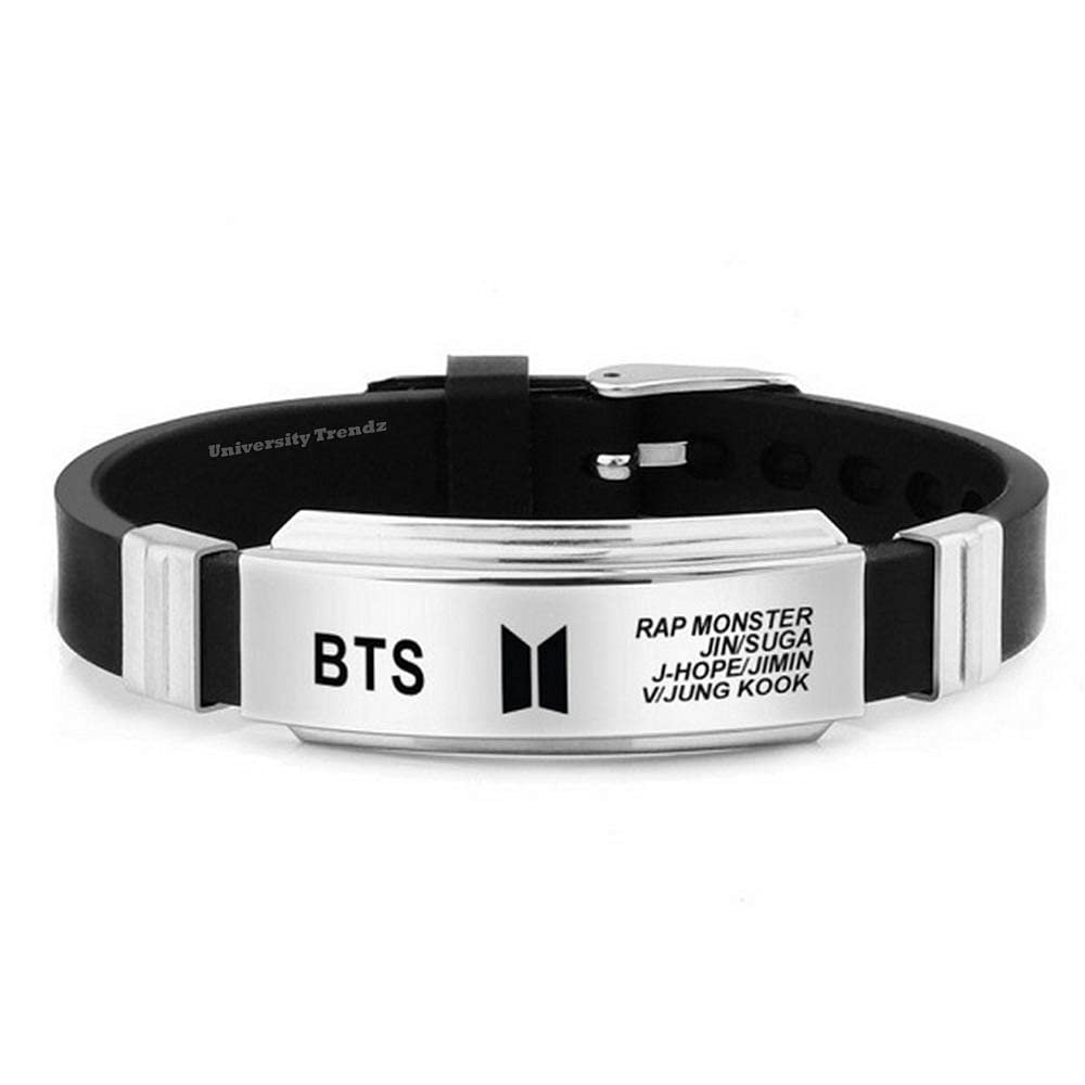 See full amazon price history chart for University Trendz BTS Signature Printing Stainless Steel Silicon Wristband Unisex adult Bracelet University Trendz BTS Signature Printing Stainless Steel Silicon Wristband Unisex adult Bracelet (B09HKVXDLR) Amazon Price History, Amazon Price Tracker