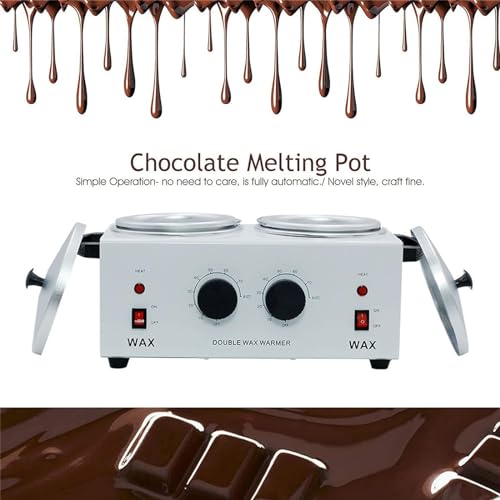 Tempéreuse à chocolat électrique CUSMA double bac blanc pour bonbons