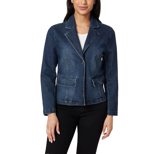 Angels Forever Young Women's Everflex Denim Blazer, Kensington, Small