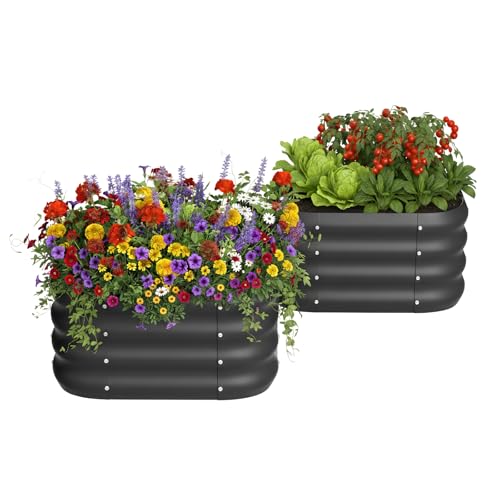 Besebay galvanized raised garden bed image