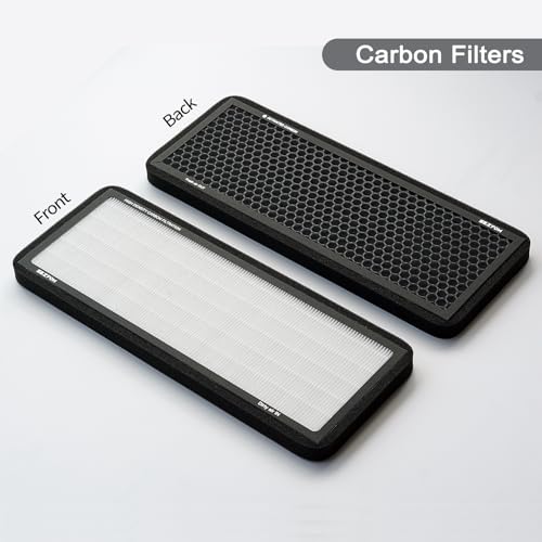 SEZFOM Front Trunk Hepa Filters Kit for Tesla Model Y(2022-2026) with Activated Carbon,4-pack Dual Layer Air Filter Replacement Includes 2 HEPA Filter 2 Carbon Filter by Sezfom - Image 5