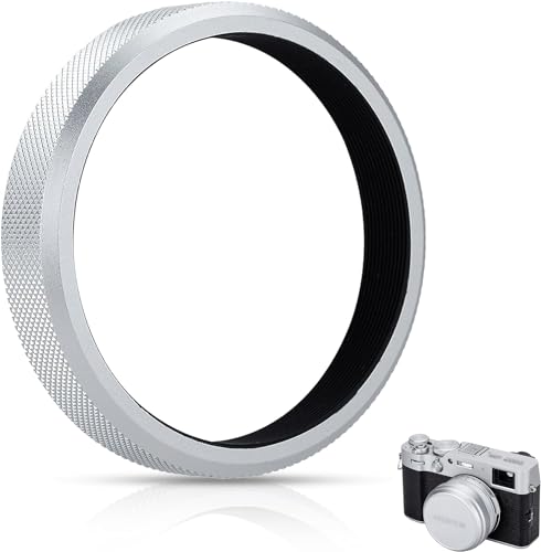 【アップグレード版】JJC 49mmアダプターリング 富士 Fujifilm Fuji X100VI / X100V / X100F / X100T / X100S / X100 / X70に対応 AR-X100 互換 純正のリングキャップFLCP-49併用可能 アルミニウム合金 シルバーのサムネイル