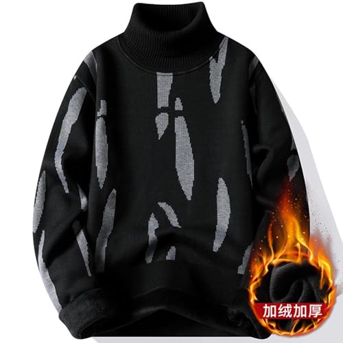 Cambkatl Men's Fleece Lined Turtleneck Pullover Sweaters - Long Sleeve Knitted Stretch Casual 2025 Fall Winter Sweater Tops4