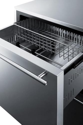 Summit 24” Two Drawer Freezer, 4.26 cu.ft. Capacity, Built-in 2 Drawer Freezer, Stainless Steel, Panel Ready Capable*- SCFF532D (Panels Not Included) on Fridge.com