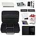 BOVKE Hard Travel Case for Canon SELPHY CP1300 / CP1500 / CP1200 Compact Photo Printer, Portable Instant Print Camera Storage Holder Bag, Mesh Pocket fits Canon Color Ink, Cables, Black (Case Only)