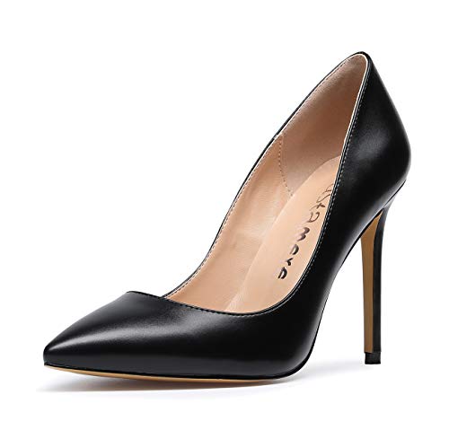 Image of Castamere Womens High Heels Pointed-Toe Slip-on Stilettos Pumps 4Inch Heel Shoes