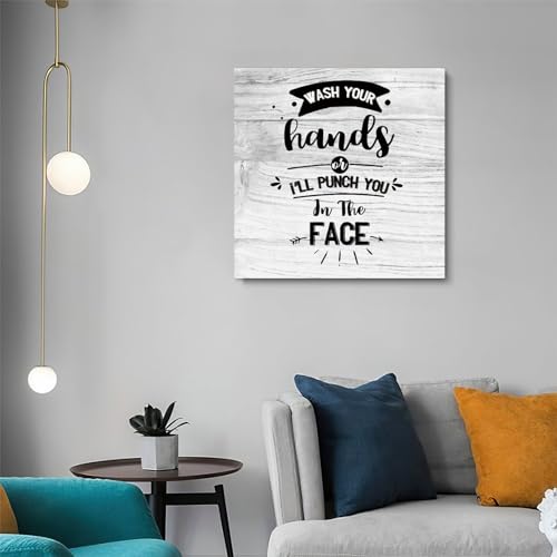 Lienzo con refranes positivos en inglés y diseño moderno listo para colgar en el hogar 3