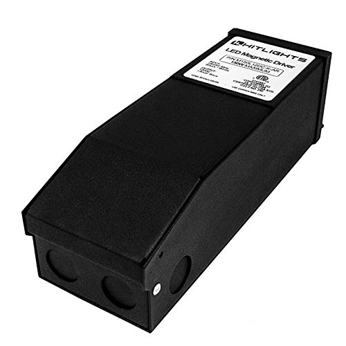 HitLights 100 Watt Dimmable Driver, Magnetic LED Driver - 110V AC-12V DC Transformer. Made in The USA. Compatible with Lutron and Leviton for LED Strip Lights, Constant Voltage LED