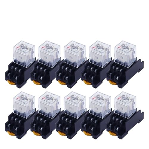 Relais intermédiaire LY3NJ AC 48V commutateur 11 broches avec support PTF11A