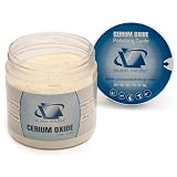 GLASS POLISH 250 g Cerium Oxide, Composto di Lucidatura Vetro di Ossido di Cerio Grado Fino 95% Puro, Formula Trattata in Sospensione, Particelle da 2,5 Micron, Performance di Lucidatura Migliorata