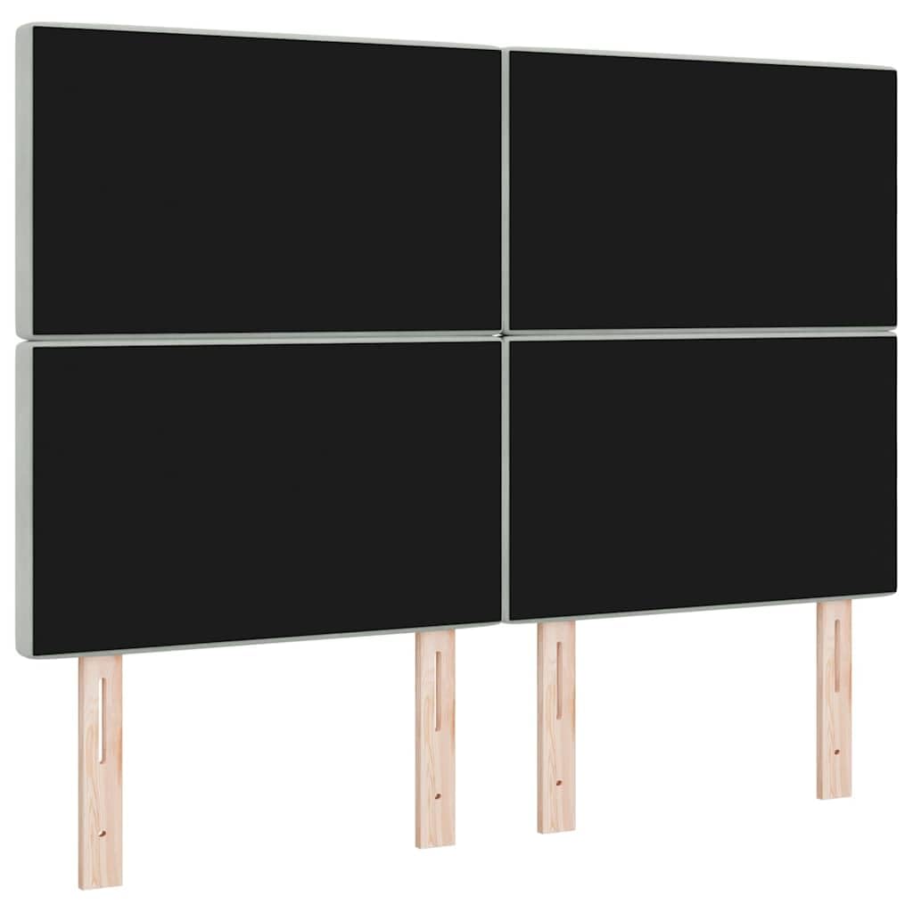 vidaXL Zagłówek Jasnoszary 160 cm Aksamit