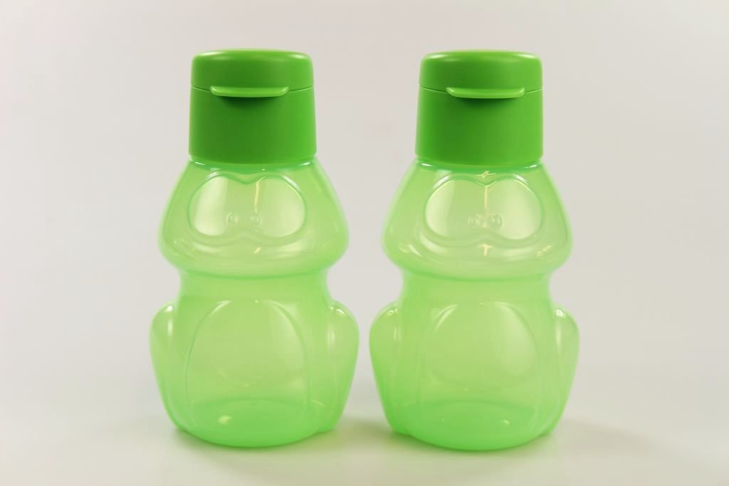 TUPPERWARE To Go Eco Trinkflasche 350 ml Frosch grün (2) Kinder Flasche
