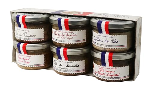 Lucien Georgelin Assortiment de 6 pots de patés de 70g