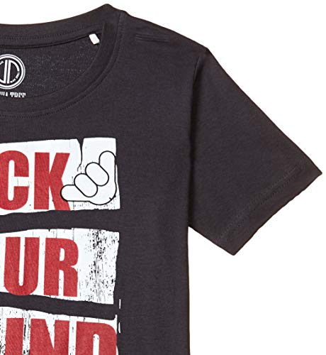 Image of Joshua Tree Boy's Paisley Regular fit T-Shirt (GT03-14 Red and Black 9-10 Yrs)