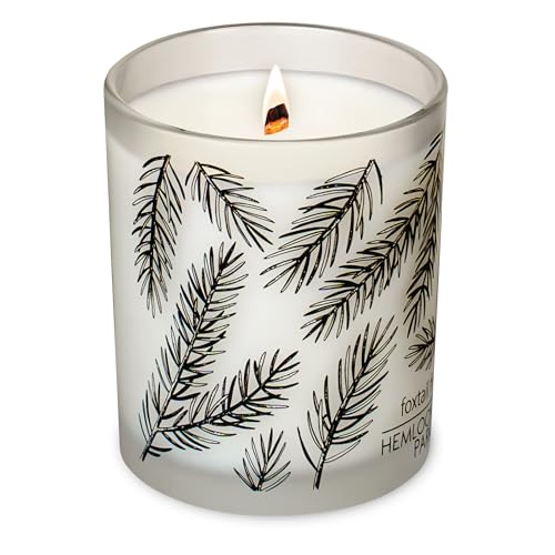Hemlock Park Frosted Jar Wood Wick Candle (Foxtail Fir)