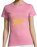 latostadora Camiseta Manga Corta Legio IX Hispana Taurus Emblema Legión para Mujer - Rosa S - Ref. 2740306-P