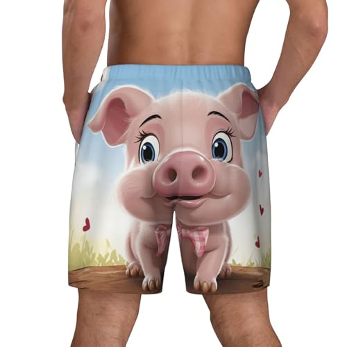 Men's Swim Trunks Quick Dry Board Shorts Smilings Beach Shorts with Pocket Bathing Suits for Men3