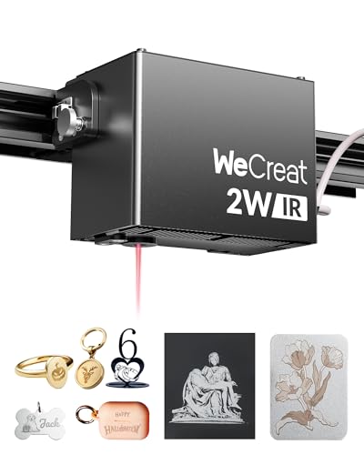 WECREAT 1064nm Infrared Switchable Laser Module for WeCreat Vista Laser Engraver, Laser Module Laser Output 2W (2000mW) Engraving on Metal, Plastic, Acrylic Materials, Ideal for Jewelry, Gift Making