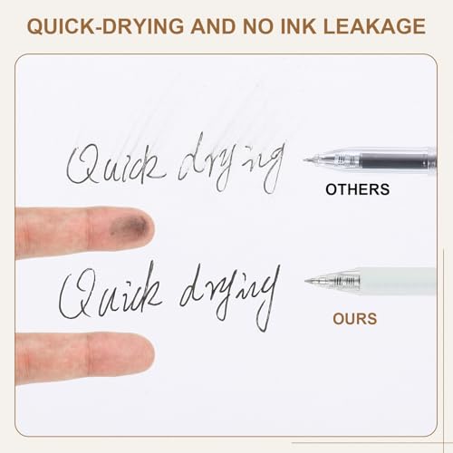 Bolígrafos Gel 0.5mm Pack 24 Tinta Negra Retráctiles miniatura 3