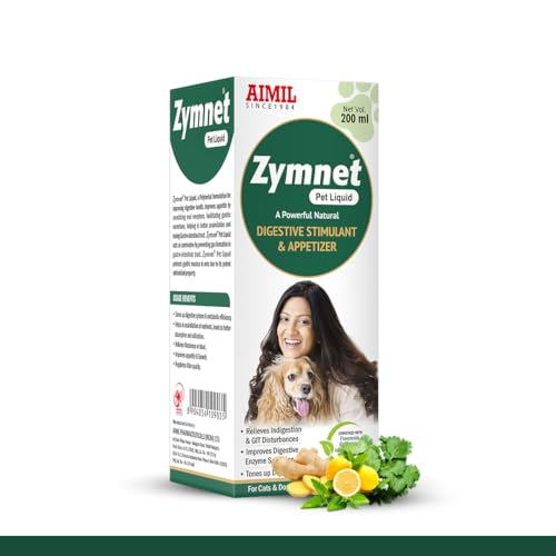 Image of AIMIL Zymnet Pet Liquid | Herbal Pet Liquid For Digestion For Dogs & Cats | 200ml