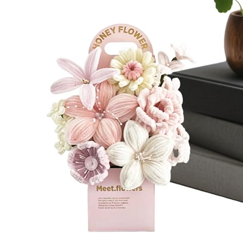 Kit de flores de limpiapipas flexibles para crear ramos y decorar tu hogar