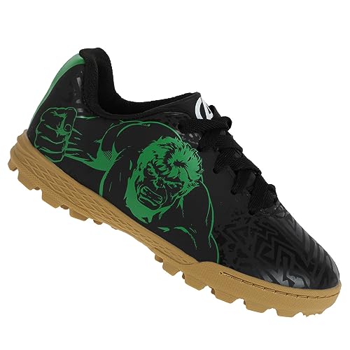 Chuteira Dray Society Marvel 4082 Hulk Preta - Infantil Preto 29