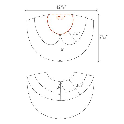 Anzermix Womens Detachable Blouse Half Shirts (White,One Size) #TOP5