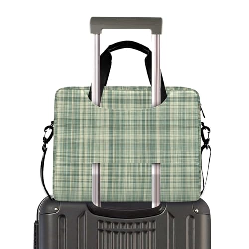 Funda para portátil patrón cuadros verde menta 13-15.6 pulg miniatura 4