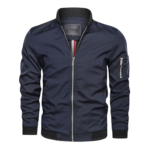 Veste moto pu homme coupe slim et manteau vintage à revers