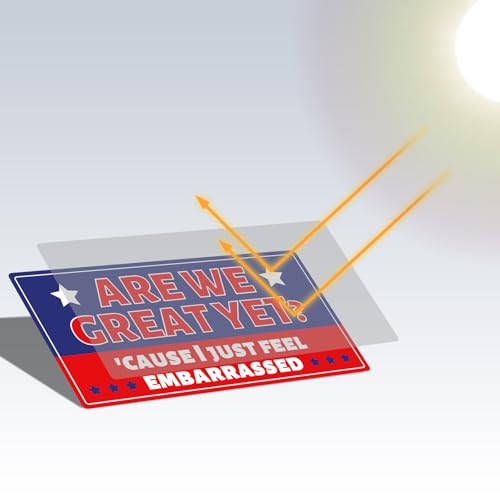 Image of 3pcs are We Great Yet Cause I Just Feel Embarrassed Bumper Sticker, Political Liberal Bumper Stickers Waterproof Resist Car Decals for Car Laptop Window Vehicles