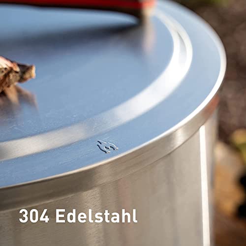 Solo Stove Deckel für Feuerschale Ranger | Edelstahl- Feuerstellen- Zubehör, Winterfest, wasserdicht, auch optimal als Tisch oder Ablage- Outdoor- Kamin, Feuerstelle, Feuertonne, Feuerkorb-3